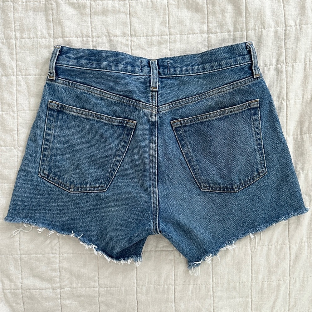 Agolde Parker Long High-Waisted Jean Shorts